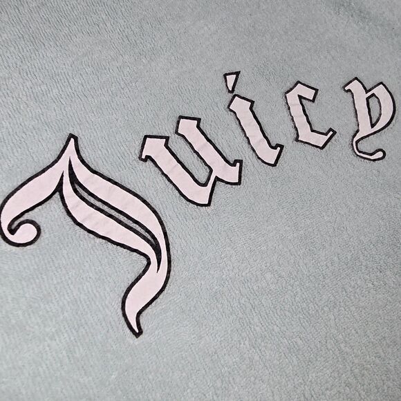Juicy Couture Forever 21 Terry Cloth Short Sleeve T Shirt Small Light Blue Y2K - Picture 7 of 10